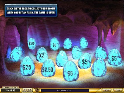 Alien Eggs Bonus in Alien