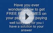 How to get download full psp games free no registration